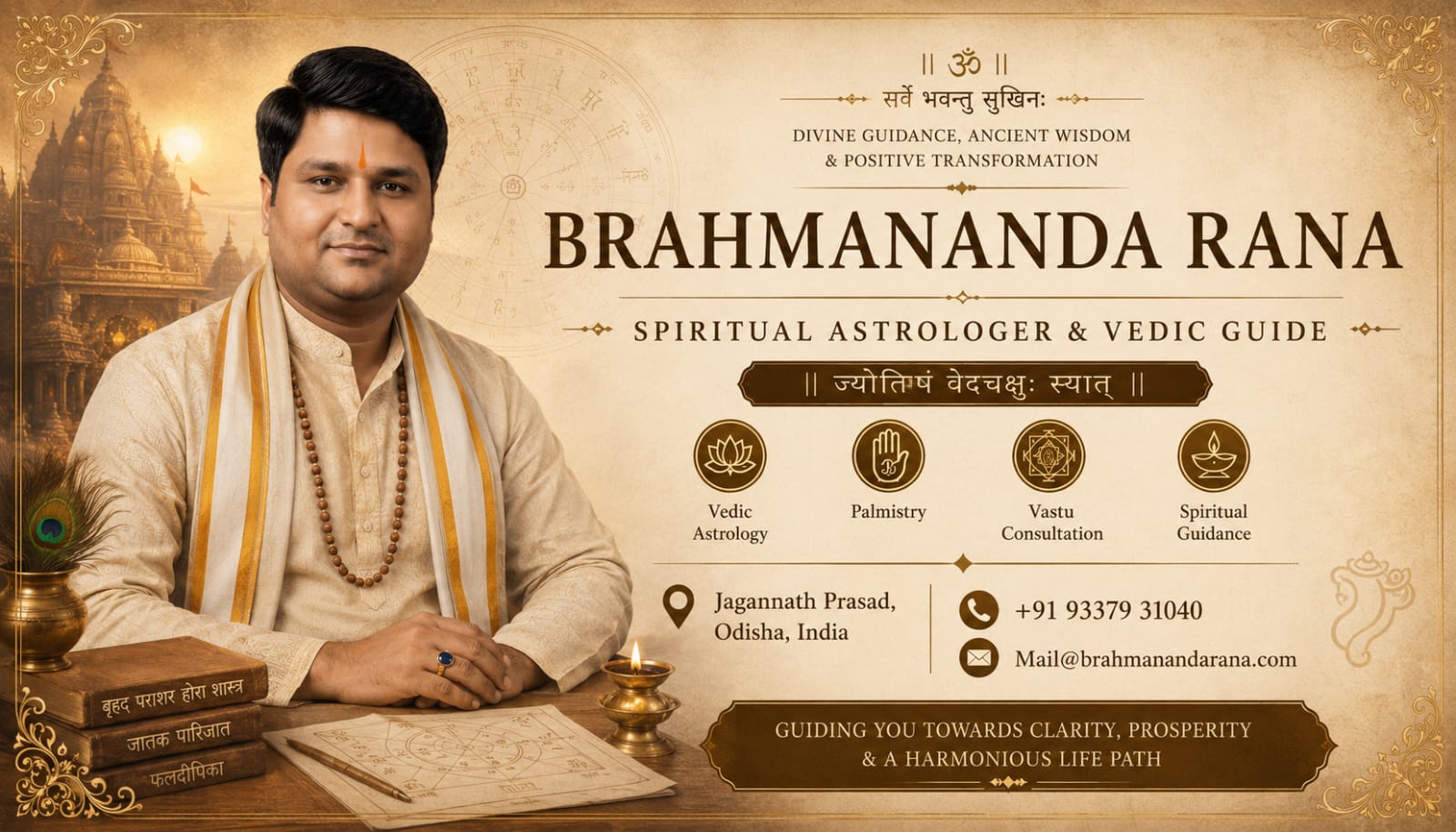 Brahmananda Rana — Spiritual Astrologer & Vedic Guide